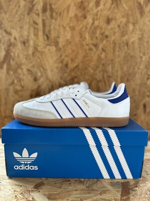 Adidas Samba Flat White Lucid Blue IG2339 Size 12 Us