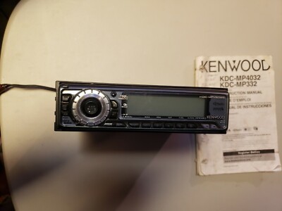 Untested Kenwood KDC-MPV5025 CD Player Car Stereo Din Flip Down Radio