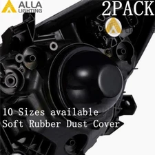 LED High Low Beam Headlight Bulb Fog Light Dust Seal Lamp Cover Housing Cap Soft