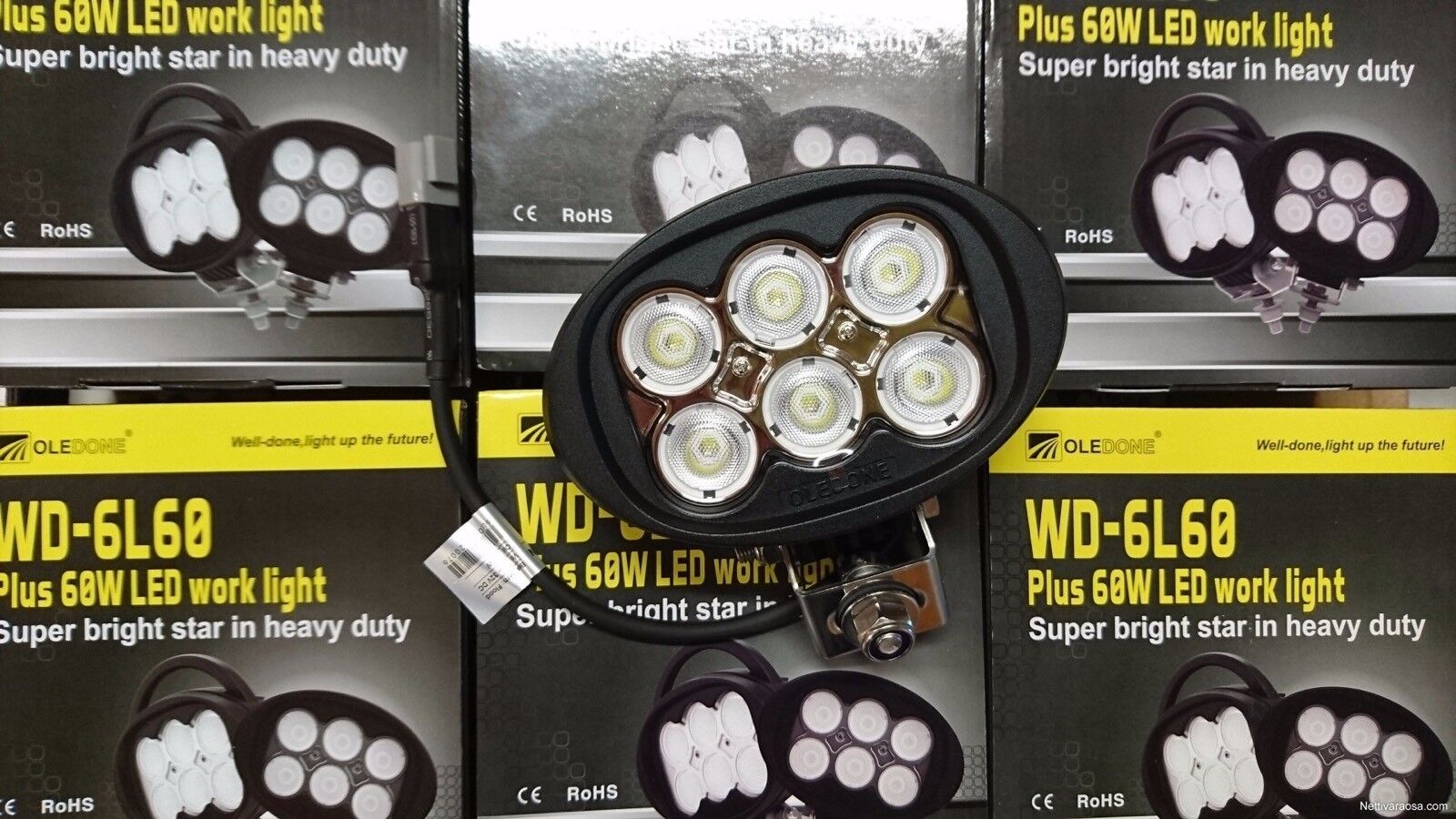 Oledone WD-6L60 Led Light Spot Or Flood 60W 6000 Lumens 12v 24v John deere  JBC