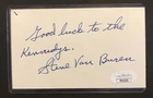 Steve Van Buren Sign 3x5 Index Card Philadelphia Eagles JSA CERTIFIED AUTOGRAPH!