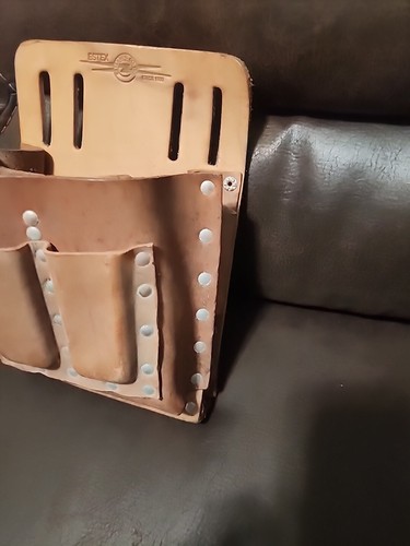 Estex, Elektriker Leder Werkzeugtasche, Gürtelschlaufe - Bild 3 von 5