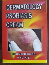 DERMATOLOGY PSORIASIS CREAM REDUCED ODOR 4 FL OZ 02/26 G.M.J. ITCHING FLAKING CR