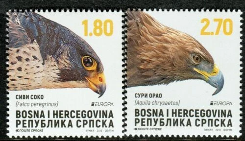 Pre-Decimal Birds Bosnian and Herzegovinian Stamps