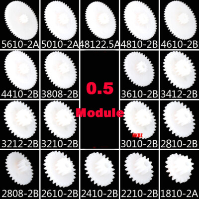 Double-layer 0.5 Module Plastic Toothed Wheels Sector Reduction Gears RC Toy DIY