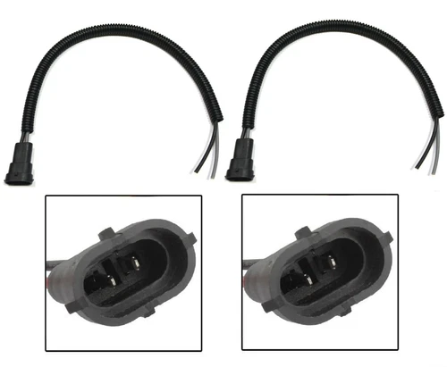 Wire Pigtail Male Extension 881 H27 Two Harness Fog Light Connector Plug Bulb OE - Picture 2 of 6