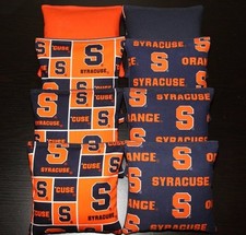 8 All Weather CORNHOLE BEANBAGS made w SYRACUSE University Fabric ACA Reg Bags