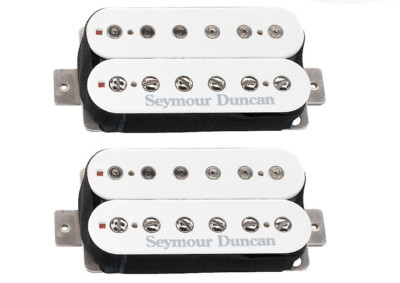 Seymour Duncan SH-4 JB & SH-2n Jazz Hot Rodded Humbucker Weiß Tonabnehmer Set 