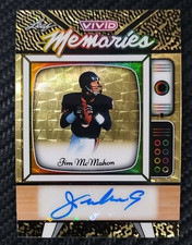 2025 Leaf Vivid Jim Mcmahon GOLD Viynl Refractor 1/1 AUTO Legend BEARS #VA-JM1