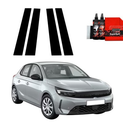 4in1 Schwarze Folie für B-Säule - Opel Corsa (2023- 2025) Grizz Protector Film