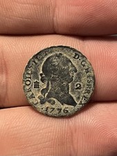 VERY DESIRABLE 1776 2 Maravedis Spanish Colonial Old Coin Segovia Mint Pirate Er