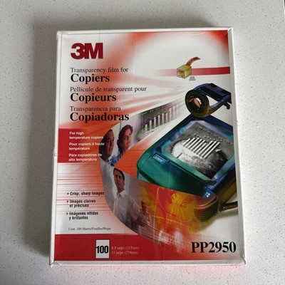 3M PP2950 Transparency Film for High Temperature Copiers 8.5x11 Inch