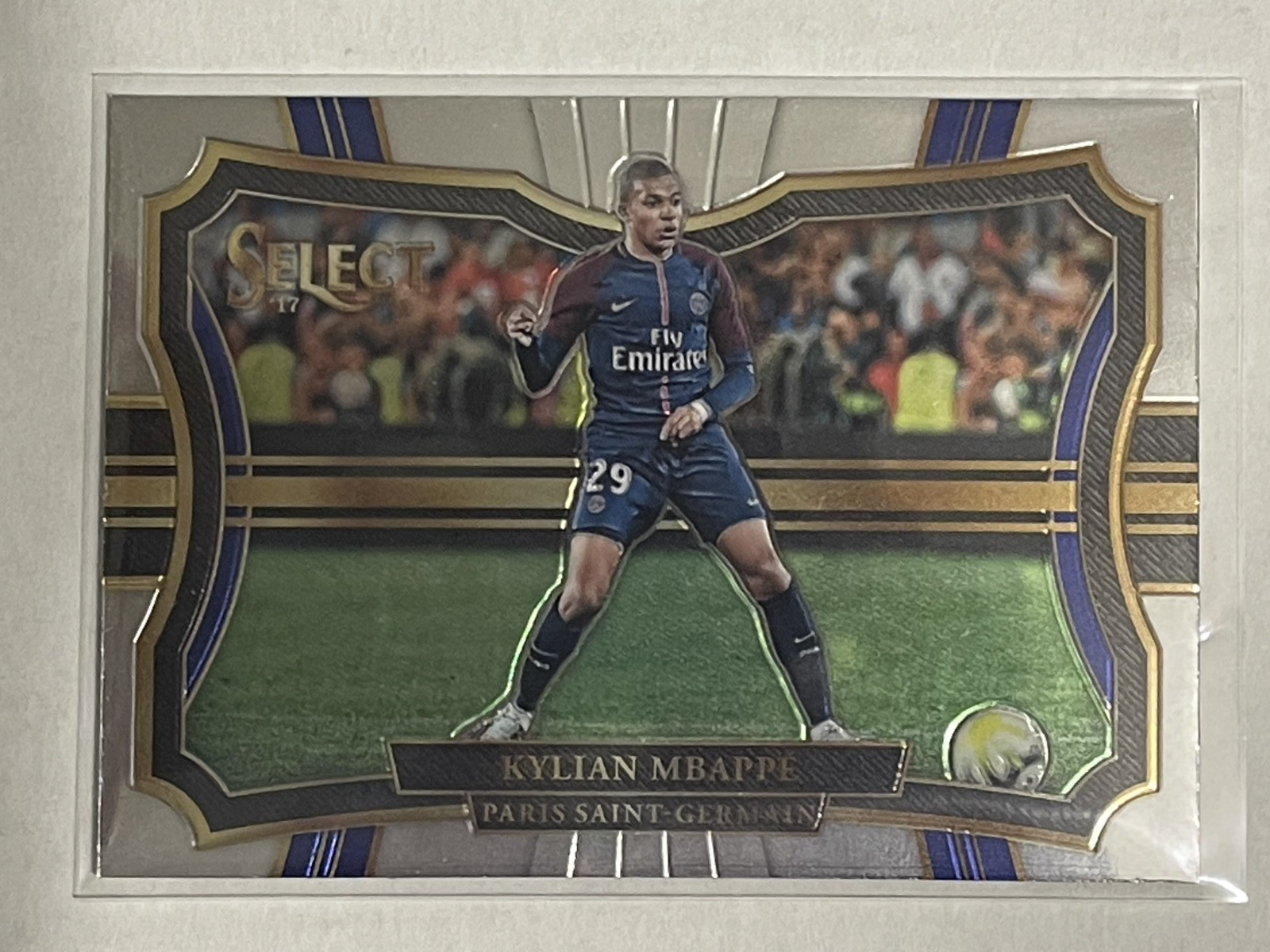 Kylian Mbappe 2017 Panini Select Field Level Base Rookie RC Real Madrid France
