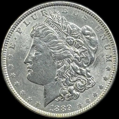 1889-P $1 Morgan Dollar - Raw AU - See Pictures