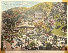 Los Angeles California Japanese Garden Vintage Postcard
