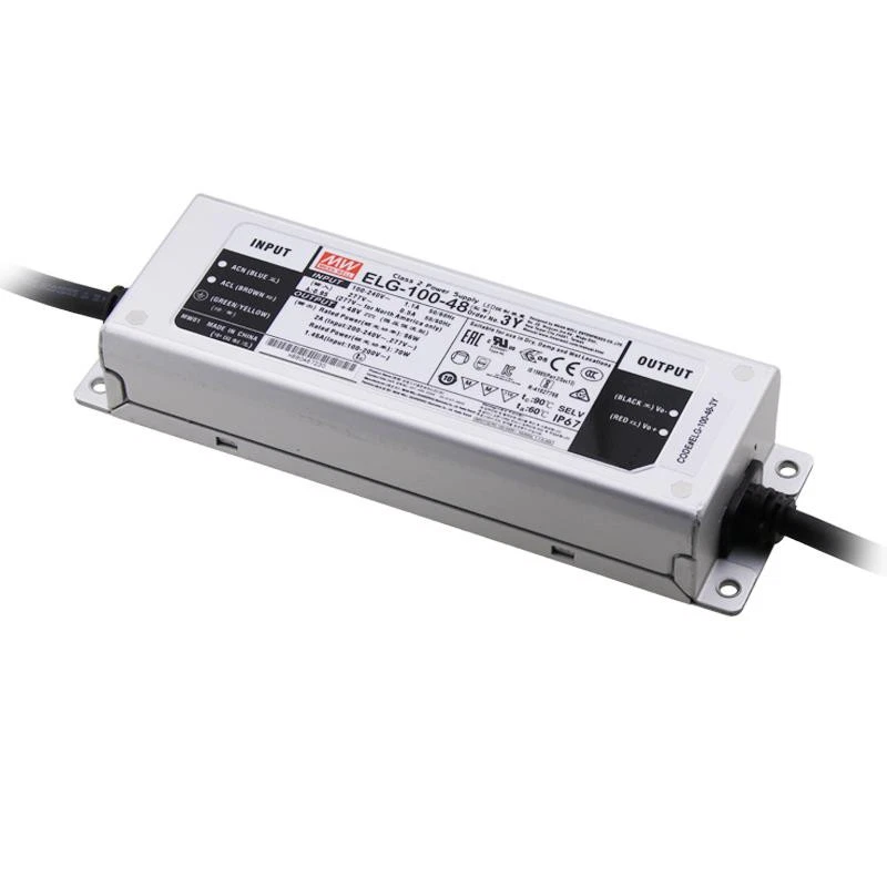 Mean Well ELG-100-48A-3Y LED-Treiber 96W 48V 2A, aktive PFC, IP65 - Bild 1 von 1