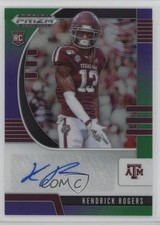 2020 Prizm Draft Picks Rookies Purple & Green 90/199 Kendrick Rogers Auto 0ud4