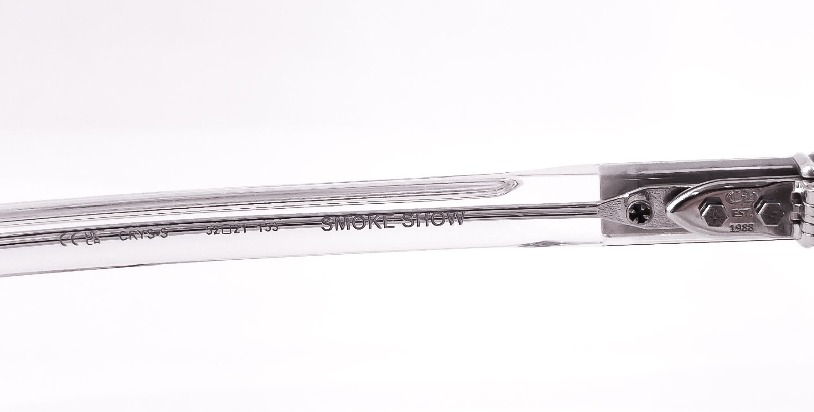 Chrome Hearts Smoke Show Sunglasses Crystal/Gray Zeiss lenses size 52 new thumbnail 5