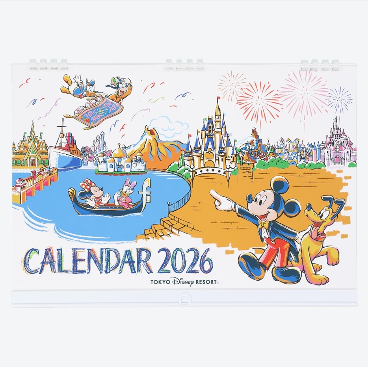 Japan Tokyo Disney Resort Calendar Wall Hanging 2026 Mickey Mouse