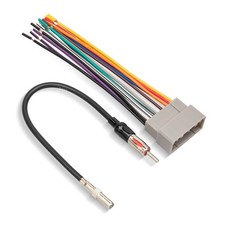 Aftermarket Radio Install Wire Harness W/Antenna Adapter Plug Replacement for...
