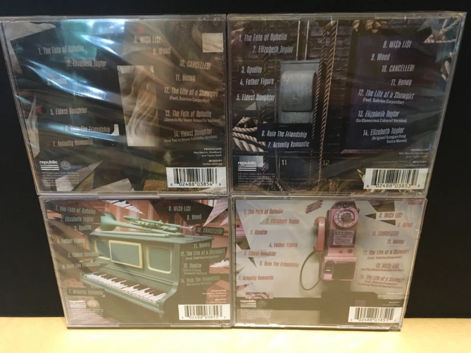 Set of 4 The Life of a Showgirl Limited Bonus Acoustic Version CD's New/Sealed - Image 2 of 4