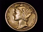1929-S  Mercury Dime,  Very Fine Grade.