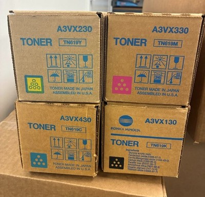 Konica Minolta TN619K, TN619Y, TN619C, TN619M