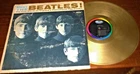 BEATLES MEET THE BEATLES 1964 CAPITOL MONO GOLD VINYL ALBUM RECORD-PAINTED GOLD