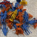 Vintage 1960's MARX /MPC Set of Space Men Astronauts 36 Men +2 Rockets