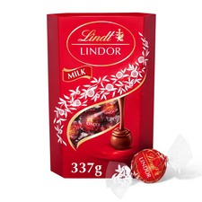 Lindt Lindor Milk Chocolate Truffles Cornet 337g Luxury Gift Box UK