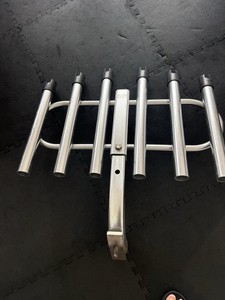 Anglers Fish N Mate Aluminum Heavy Duty Hitch 6 Rod Rack Holder