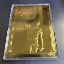 MLB Bleachers Nolan Ryan 23 Karat Gold Card