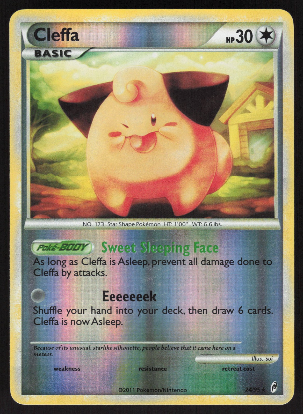 Cleffa 24/95 Reverse Holo Rare Call of Legends LP