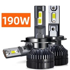 Powerful 190W Super Bright Car LED Headlight Bulbs H1 H7 H4 H11 9005 9006 Lights