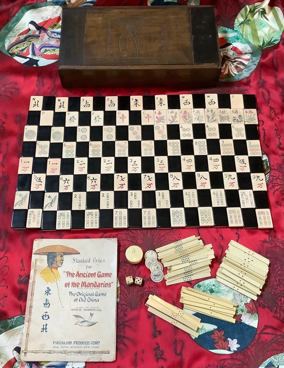 Min. 2 Players Mah Jong Vintage Manufacture Board & Traditional