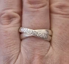 Vintage Diana Porter On and On Silver Ring