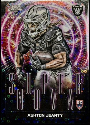 2025 Topps Chrome Cosmic Ashton Jeanty Super Nova Black 4/10 Eclipse Refractor