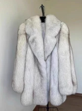 Luxury Women's Winter Fox Fur Coat Faux Fur Jacket Collared Outwear Thicken Hot