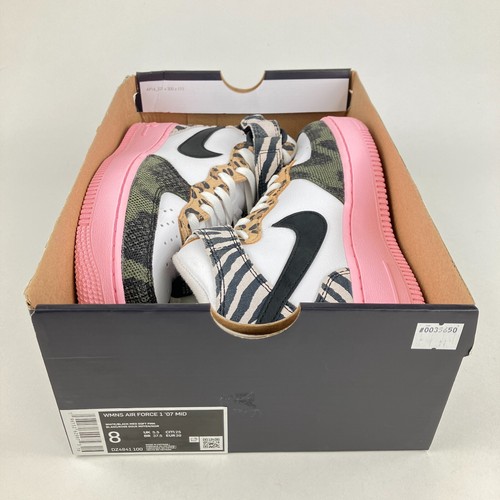 *B-Grade* Nike Air Force 1 '07 Mid DZ4841-100 scarpe da donna taglia 8 #303B - Foto 2 di 12