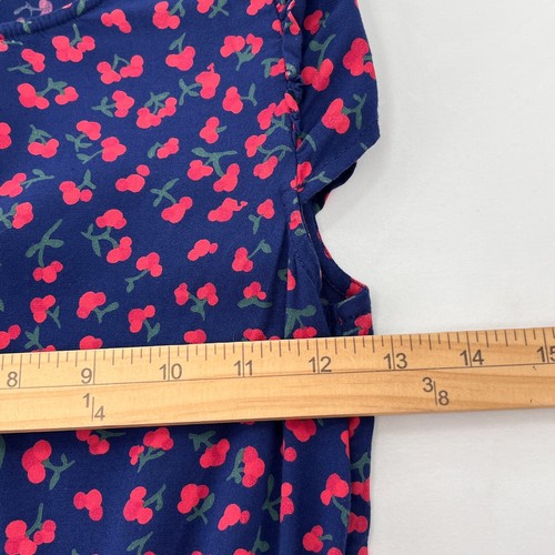 Vineyard Vines Holly Berry Print Jumpsuit Girls Size 10 Back Zip Close Pockets - Picture 9 of 12
