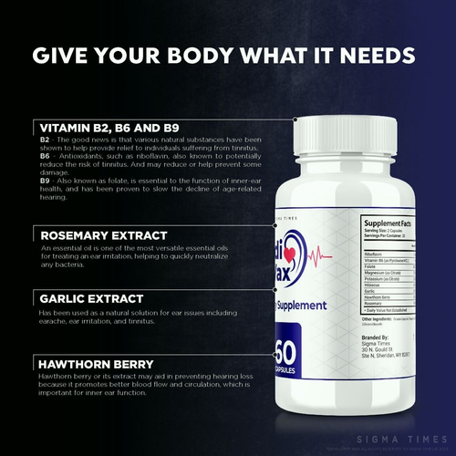 (3 Pack) Audi Vax Dietary Pills for Enhanced Hearing & Reduced Inflammation - Picture 5 of 8