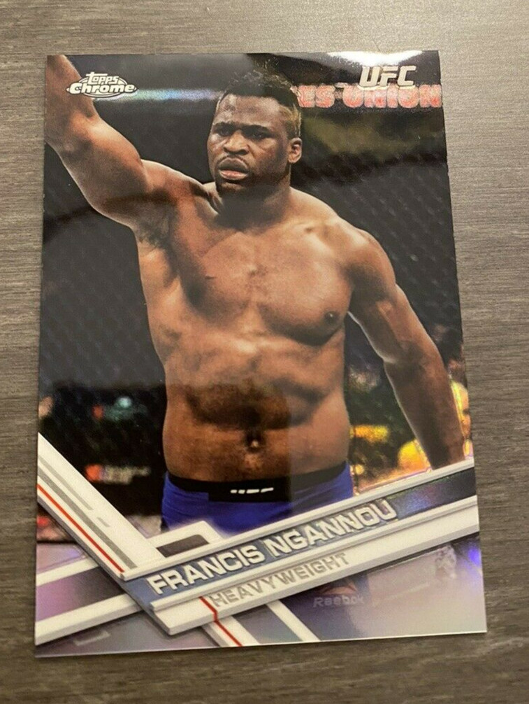 2017 Topps Chrome UFC #79 Francis Ngannou Refractor - RC