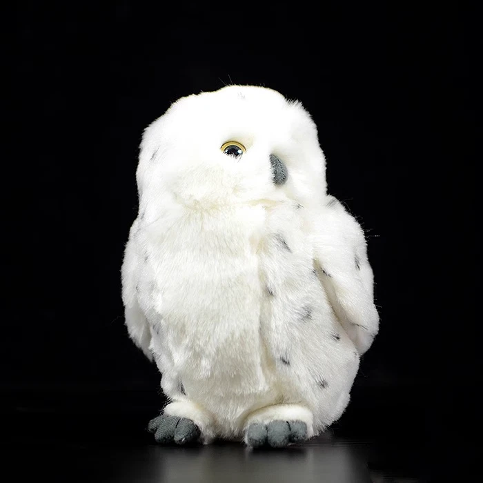 18Cm Simulation Small Snowy Owl Doll Cute White Owl Doll Plush Toy Gift - Image 2 of 4