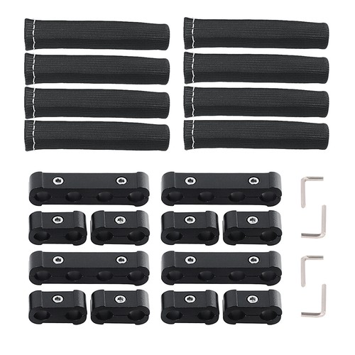 Spark Plug Heat Shield Protector Engine Spark Plug Wire Separator Black 20Pcs - Picture 7 of 17