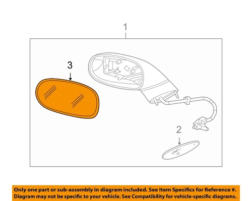 Chevrolet GM OEM 05-13 Corvette Outside Mirrors-Door-Mirror Glass Left 88981034