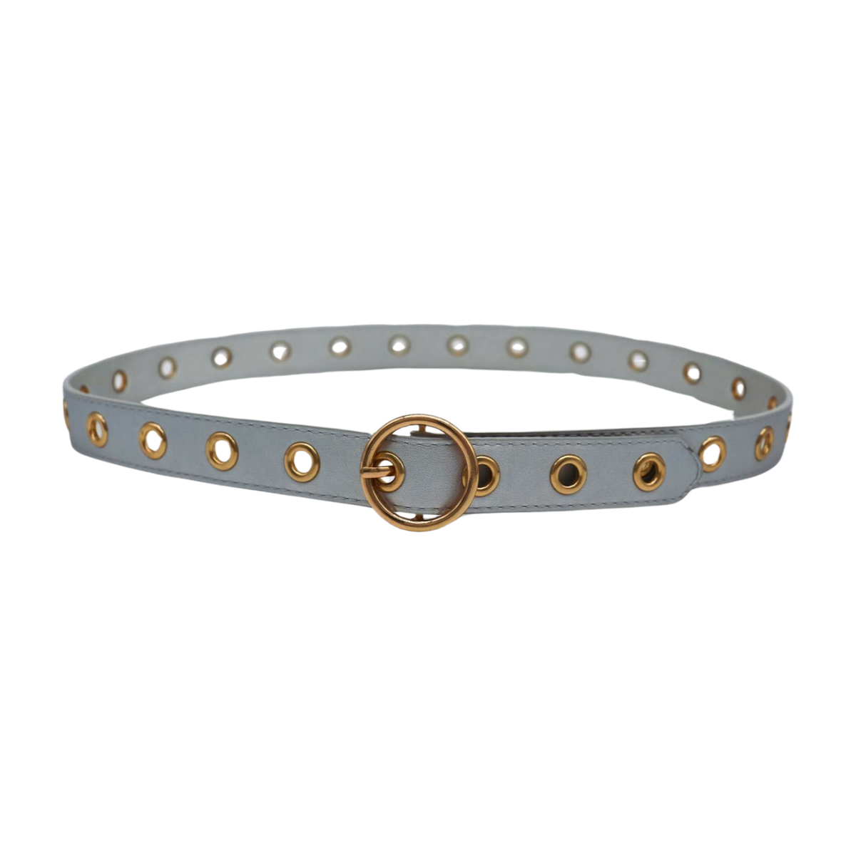 6469 Women Silver Color Fashion Belt- Hip Waist Faux Leather Holes Band s-l1200.png main image 3