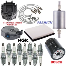 Tune Up Kit Filters Cap Rotor Wire Plugs For CADILLAC ELDORADO V8 4.9L 1991-1992