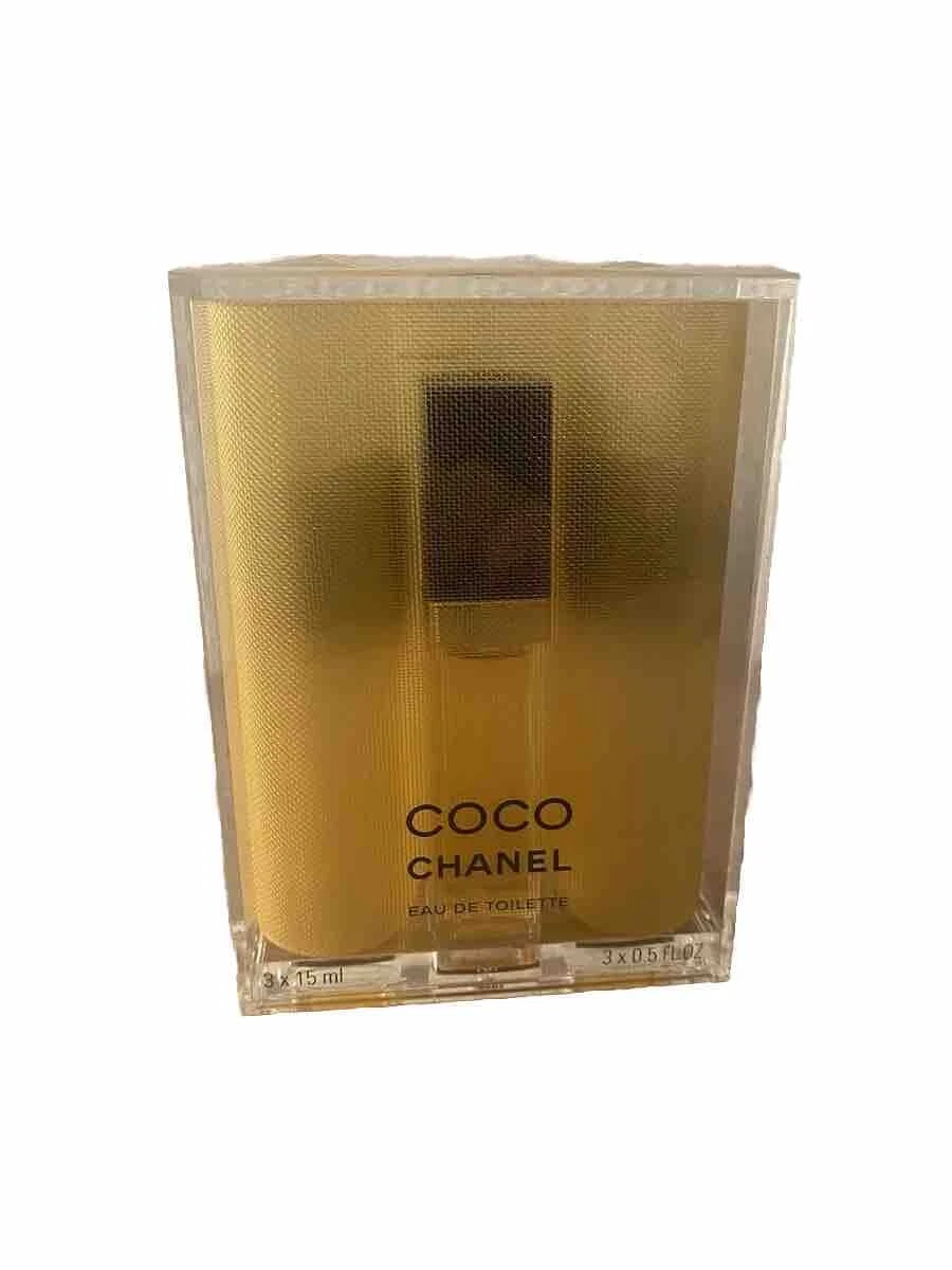 COCO CHANEL Eau de Toilette 3 X 15 ml Recarga Atomizador de Bolsillo + 2 Recargas RARO