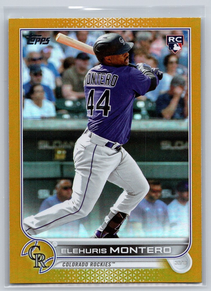 2022 Topps Update #US110 Elehuris Montero Gold Foil