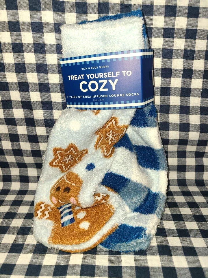 TODO NUEVO 2 pares de calcetines de salón con infusión de karité y guinga para baño y cuerpo funciona Foto 2 de 2